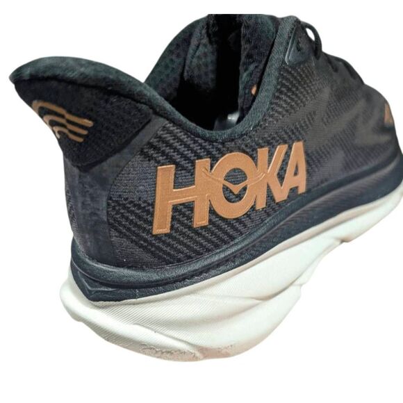 HOKA ONE ONE Clifton 9 'Black Copper' Running Shoes Size 10B - Picture 10 of 12